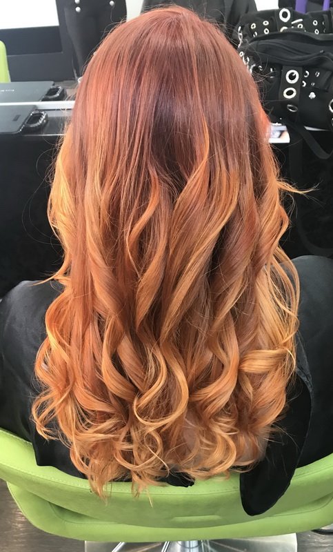 Balayage Kupfer